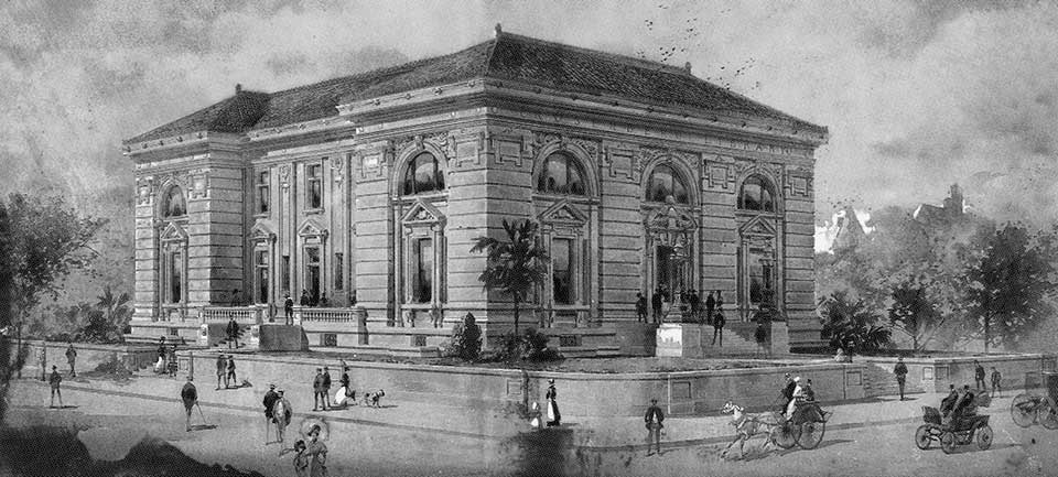 First Public Library in Galveston Texas