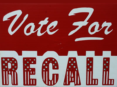 Signs Like These Were Displayed Throughout The City Prior To The July 1987 Recall Vote.