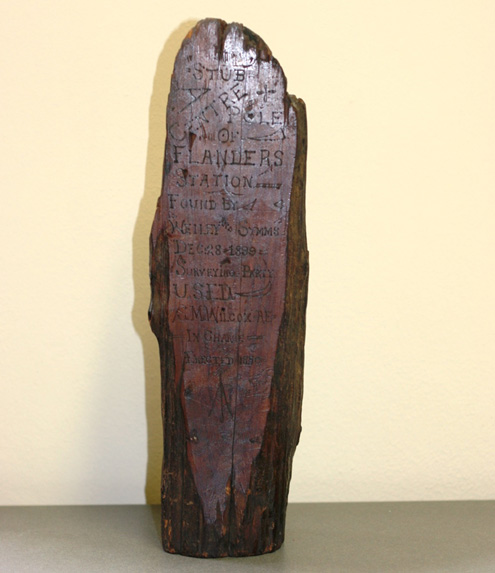 Engraved Cedar Post