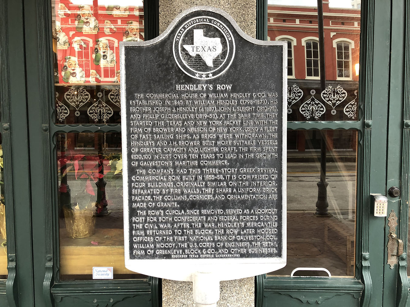 Hendley's Row Historical Marker