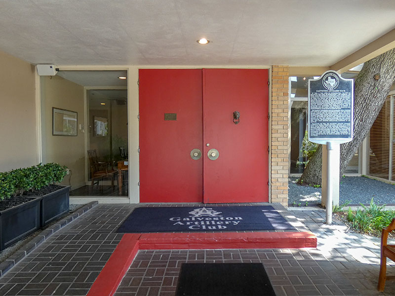 Galveston Artillery Club Historical Marker