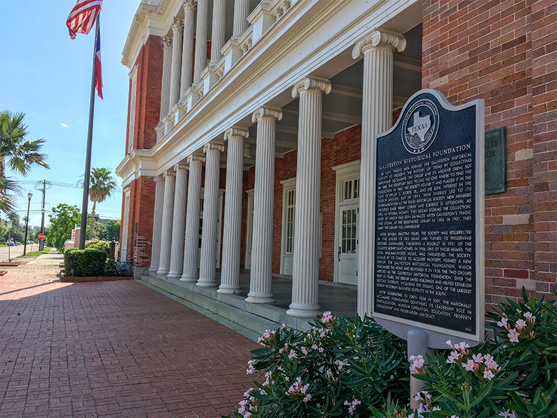 Galveston Historical Foundation Historical Marker