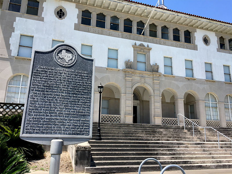 Galveston Immigration Stations Historical Marker