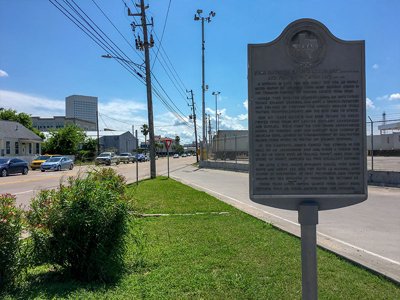 Near Campsites of Louis Michel Aury and Francisco Xavier Mina Historical Marker