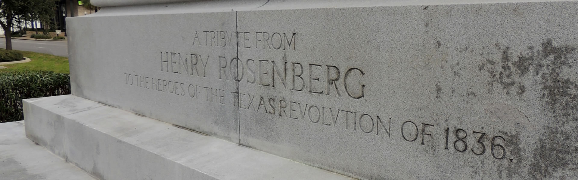 Engraved Rosenberg Statue on Broadway