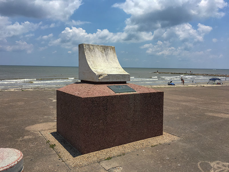 Galveston Seawall and Grade Raising Historical Marker