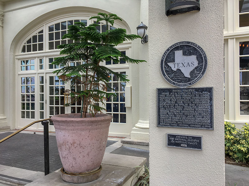 Hotel Galvez Historical Marker