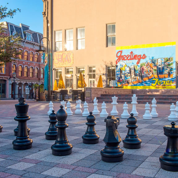 Saengerfest Park and the Giant Chess Board, Galveston TX