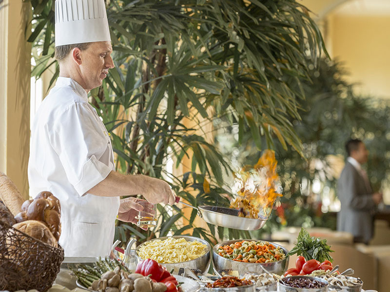 Chef at Hotel Galvez Brunch