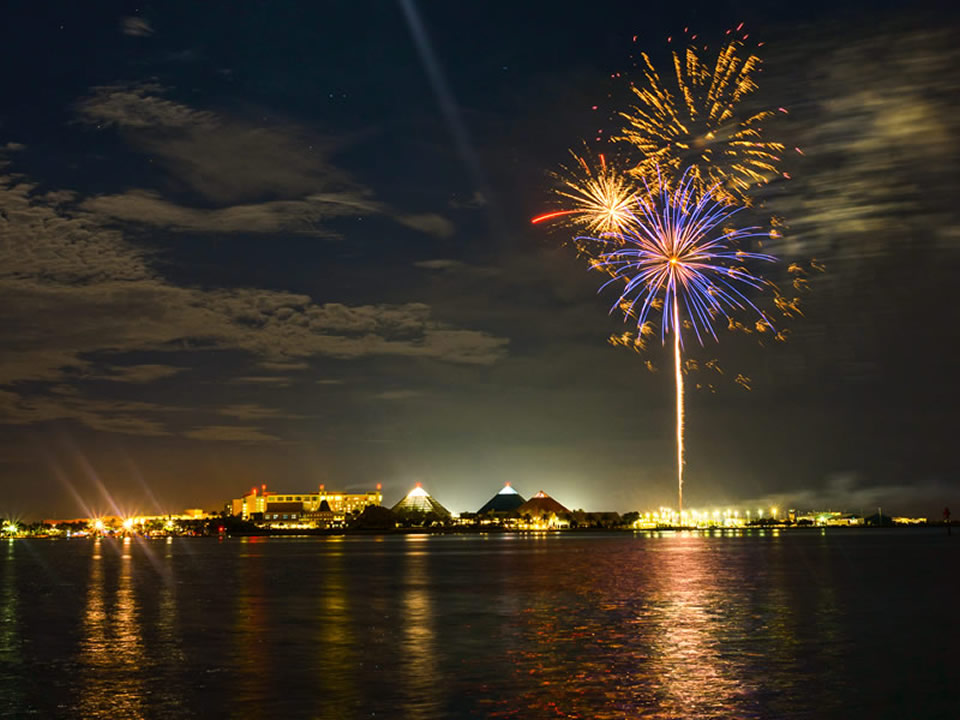 Fireworks Over Moody Gardens