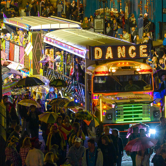 Mardi Gras Parade Along The Strand, Galveston, TX