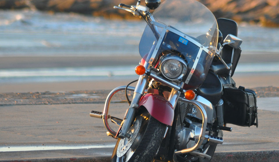 Motorcycle on Seawall Boulevard
