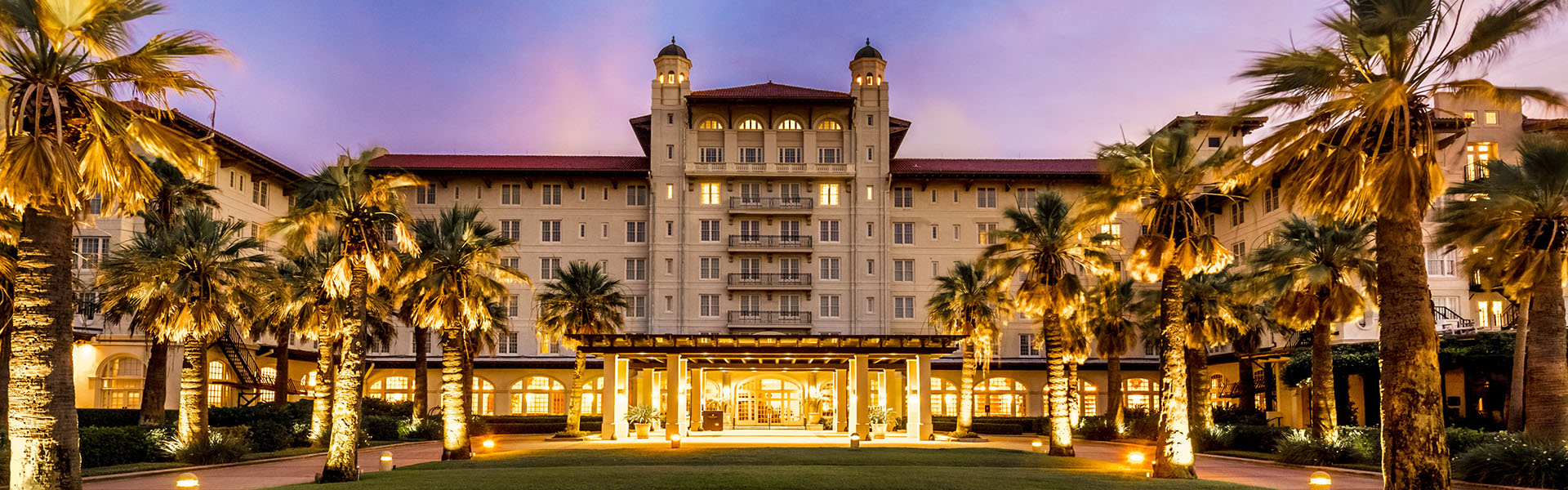 Hotel Galvez at Sunset, Galveston TX