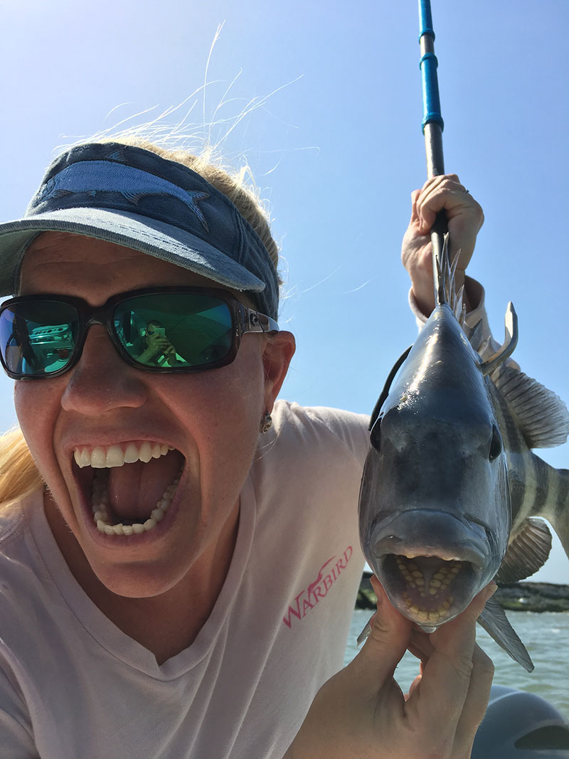 Woman with Sheepshead