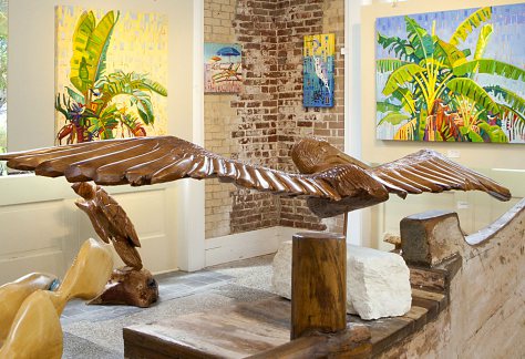 Interior View of a Galveston Art Gallery