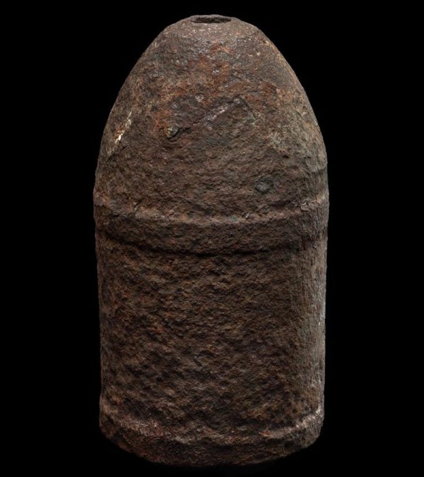 Rosenberg Treasure Civil War Artillery Shell from the