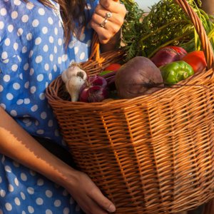 Basket of Fresh Produce