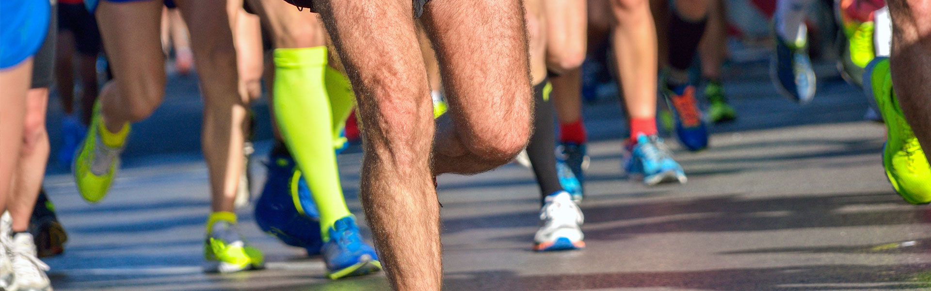 Runners Participating in a Marathon, Galveston TX