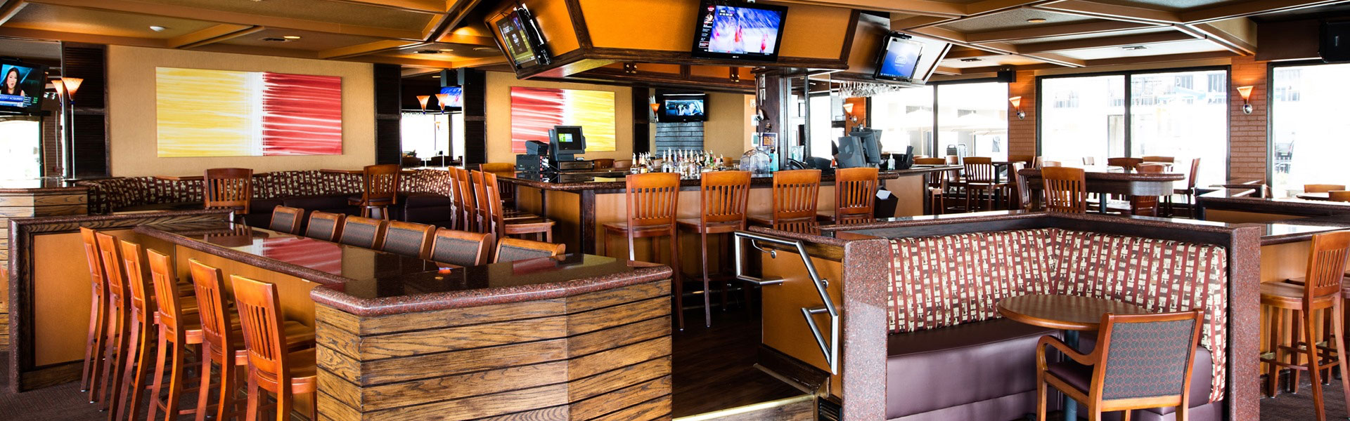 Interior View of B.Jigger's Lounge at Holiday Inn on the Beach, Galveston TX