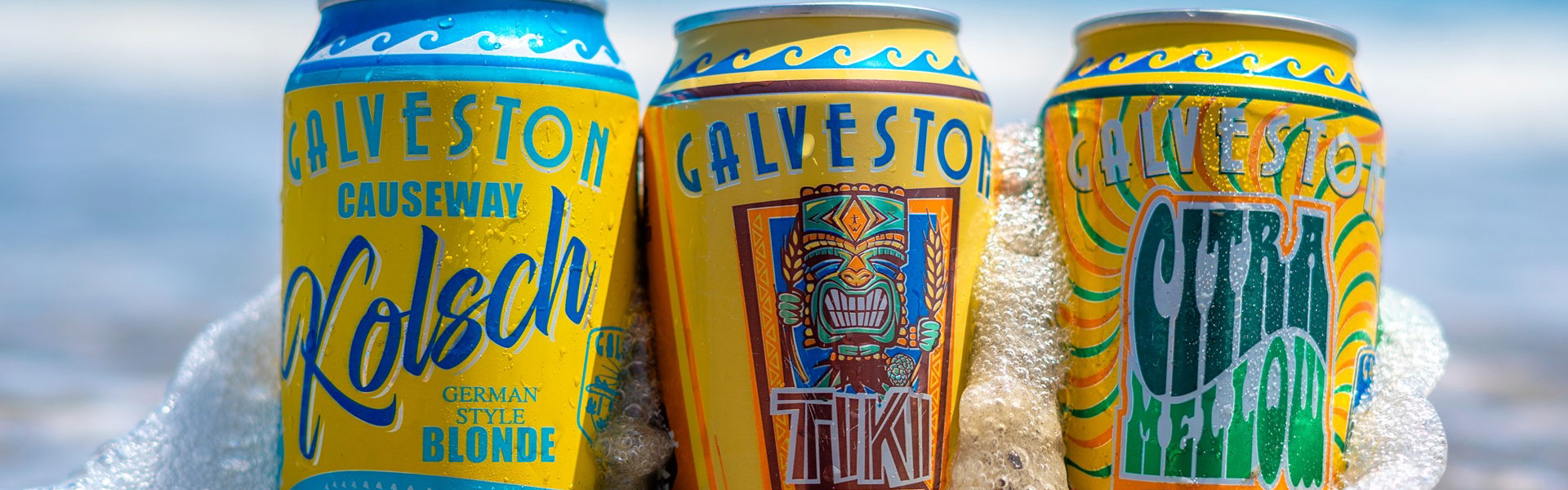 Several Flavors of Beer by Galveston Island Brewing Co., Galveston TX