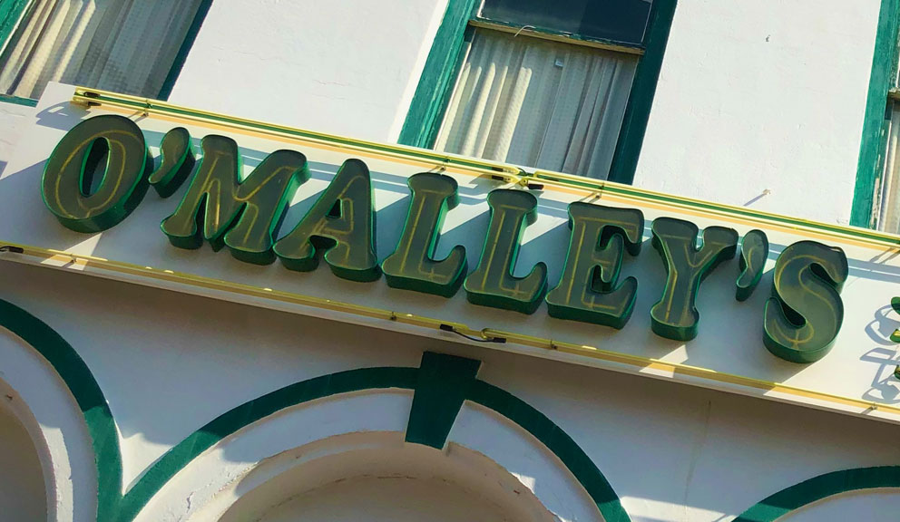 Exterior of O'Malley's Stage Door Pub, Galveston