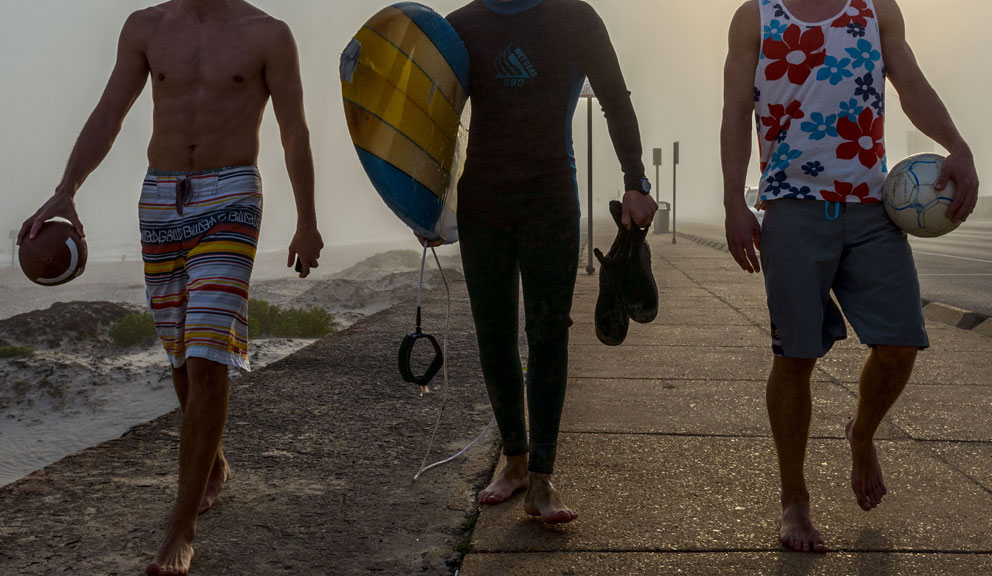 Guys on the Seawall, Galveston, TX