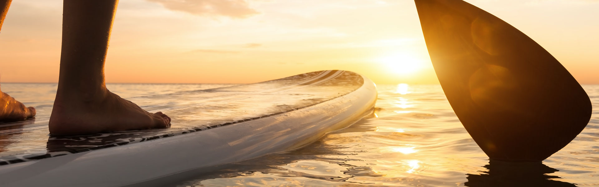 Stand Up Paddleboarder on Calm Water, Galveston TX