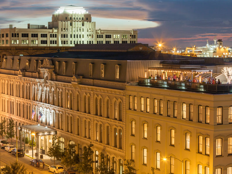 Exterior View of The Rooftop Bar at The Tremont House