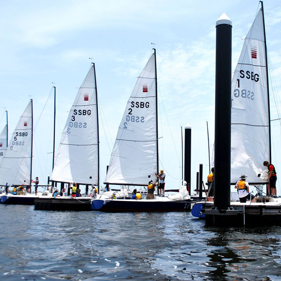 Learning How to Sail at Sea Star Base, Galveston TX