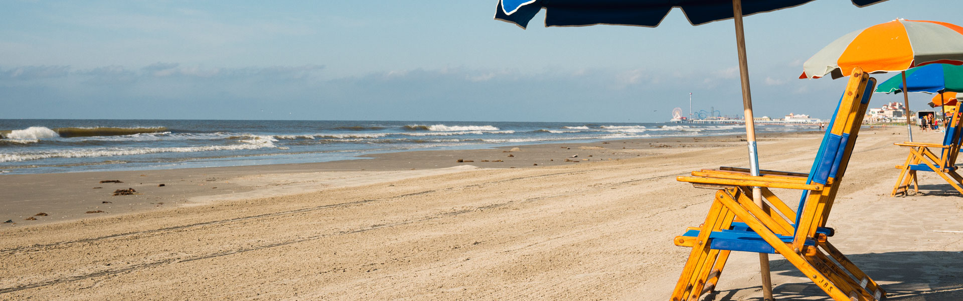 Looking Westward from Stewart Beach, Galveston TX