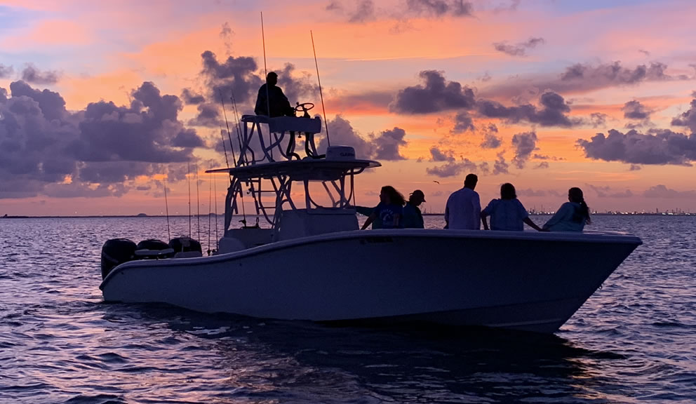 Sunset with Galveston Sea Ventures, Galveston Tx