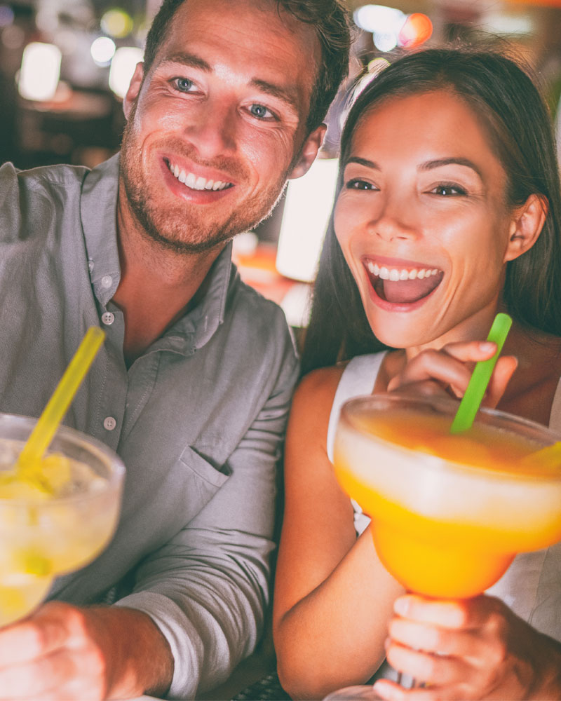 Couple Drinking Margaritas