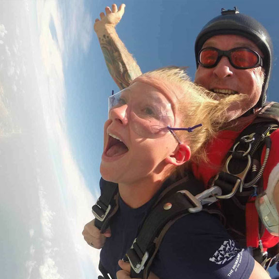 Skydiving on Galveston Island