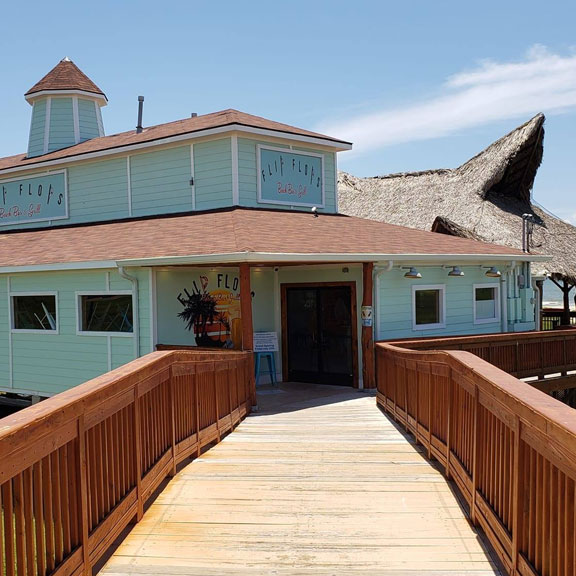 Exterior View of Flip Flops Beach Bar & Grill, Galveston TX