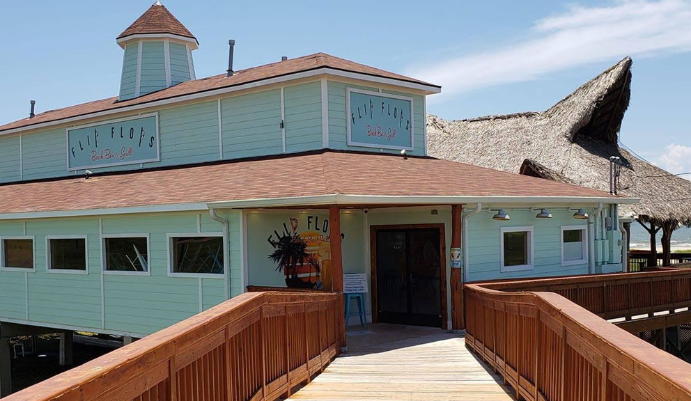 Exterior View of Flip Flops Beach Bar & Grill, Galveston TX