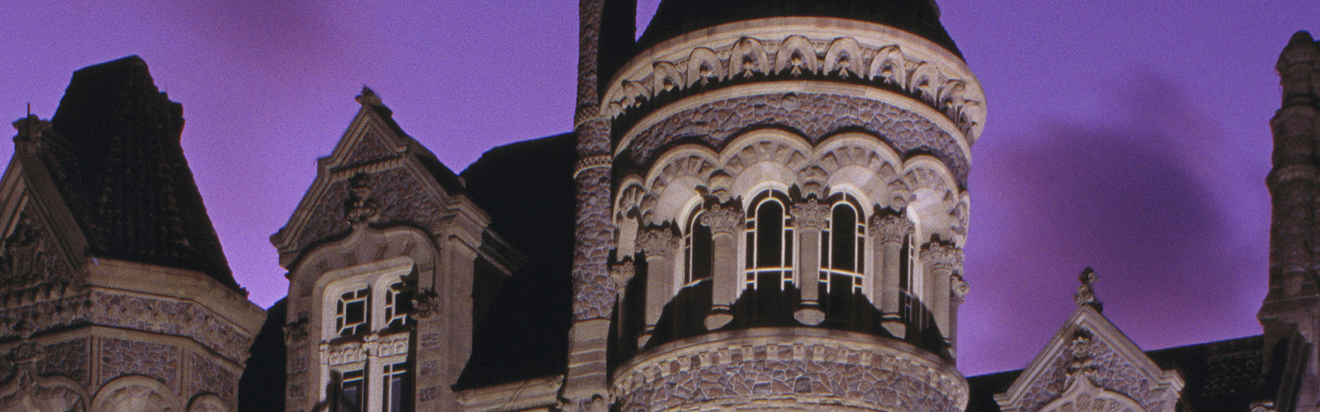 Evening View of Bishop's Palace, Galveston, TX