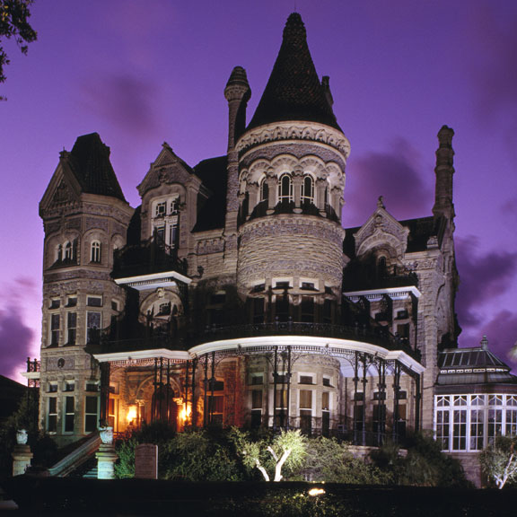 Evening View of Bishop's Palace, Galveston, TX