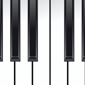 Close Up of Piano Keyboard