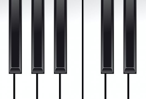 Close Up of Piano Keyboard