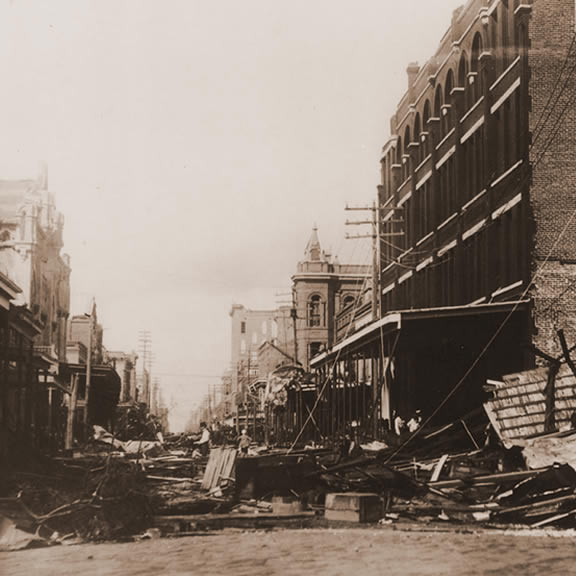 1900 Storm on Strand Damage