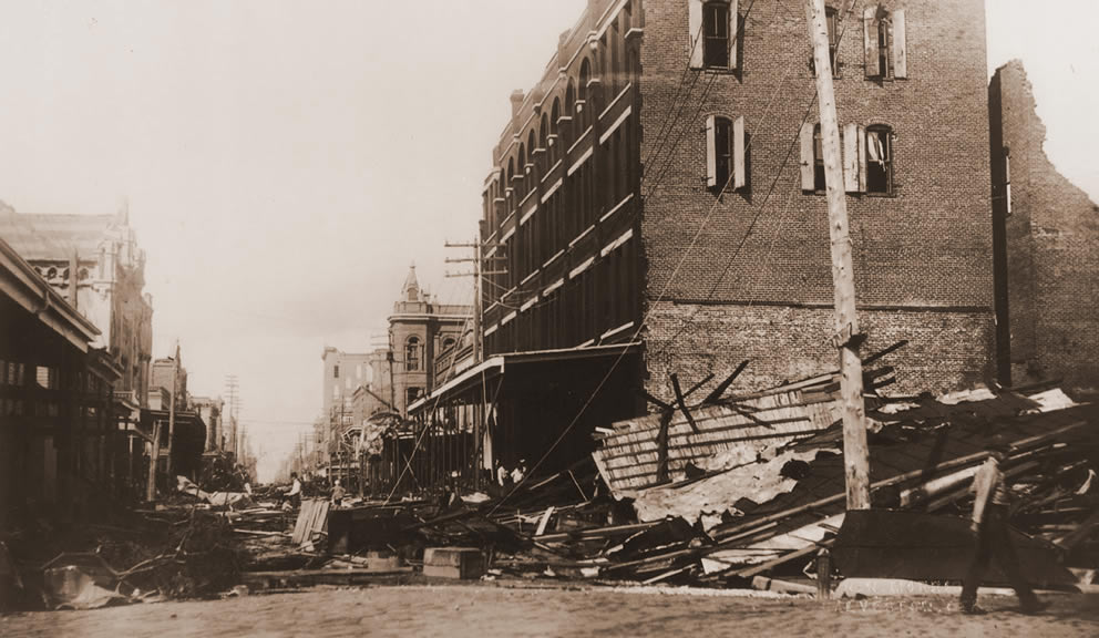 1900 Storm on Strand Damage