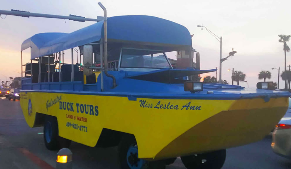 duck tour in galveston