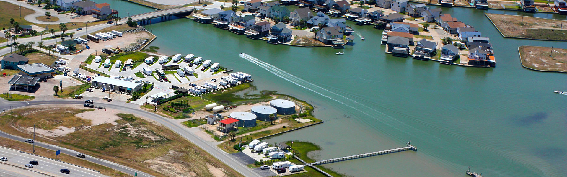 Tiki Toms RV Park Aerial View 