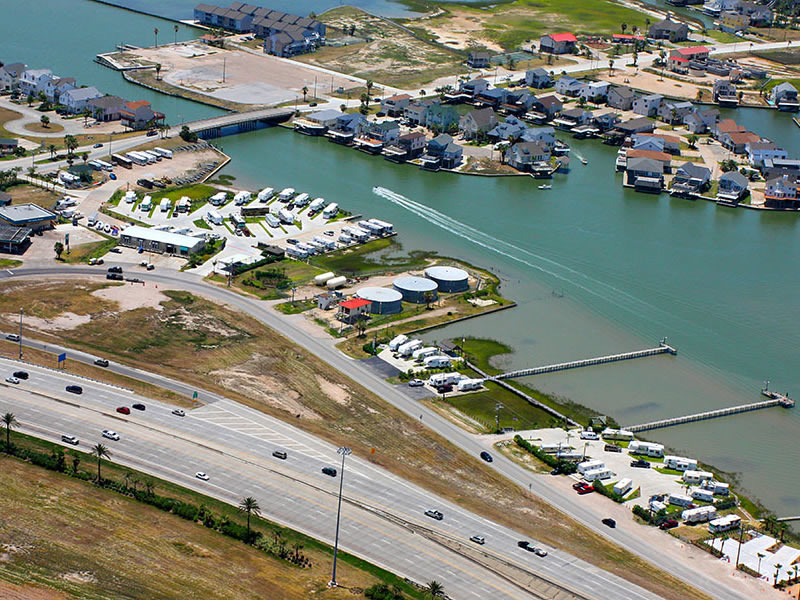 Tiki Toms RV Park Aerial View