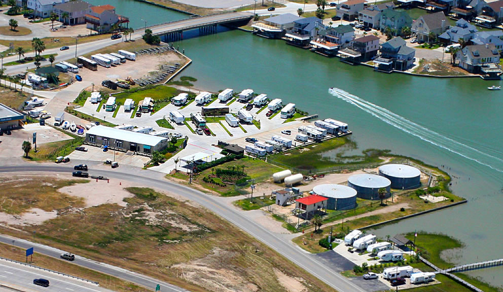 Tiki Toms RV Park Aerial View 