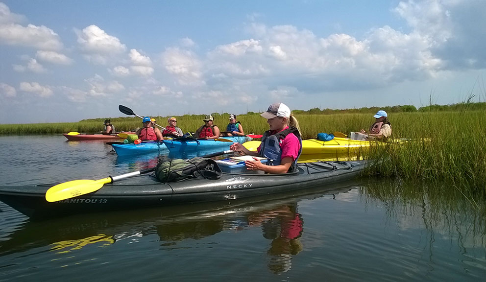 Artist Boat Kayak Adventures Visits Galveston's Most Pristine Environs, Galveston