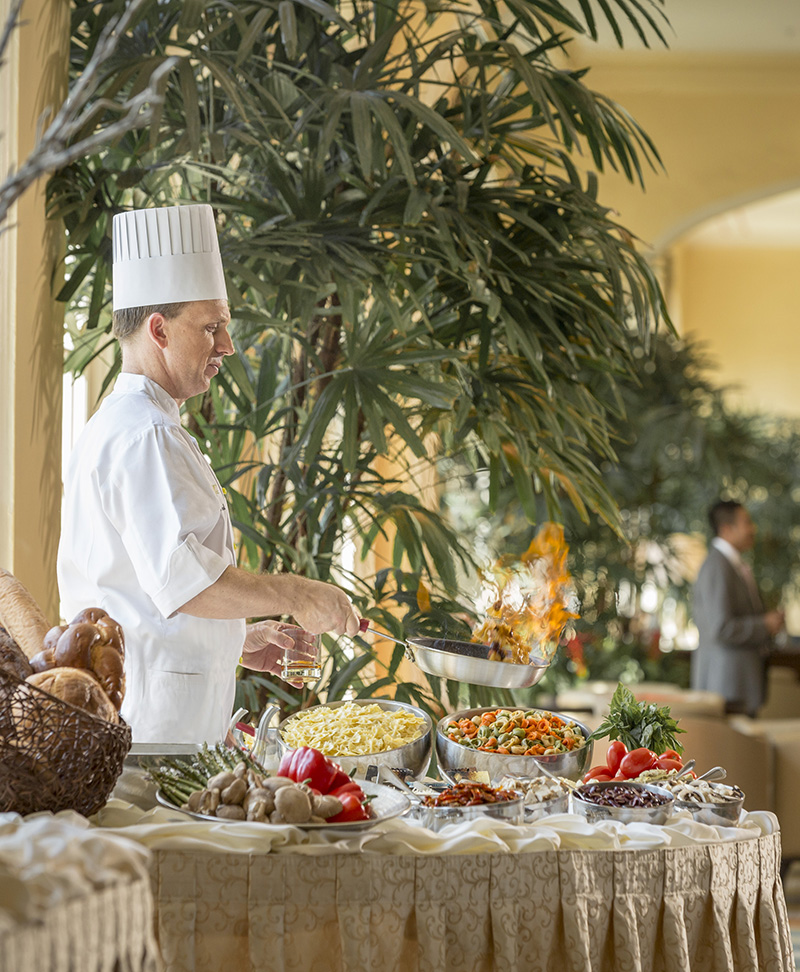 Chef at Hotel Galvez Brunch