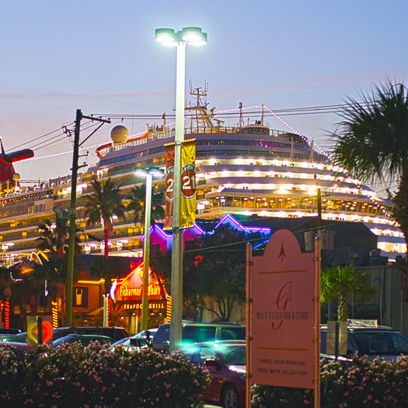 Cruise Ship at Galveston Cruise Terminal