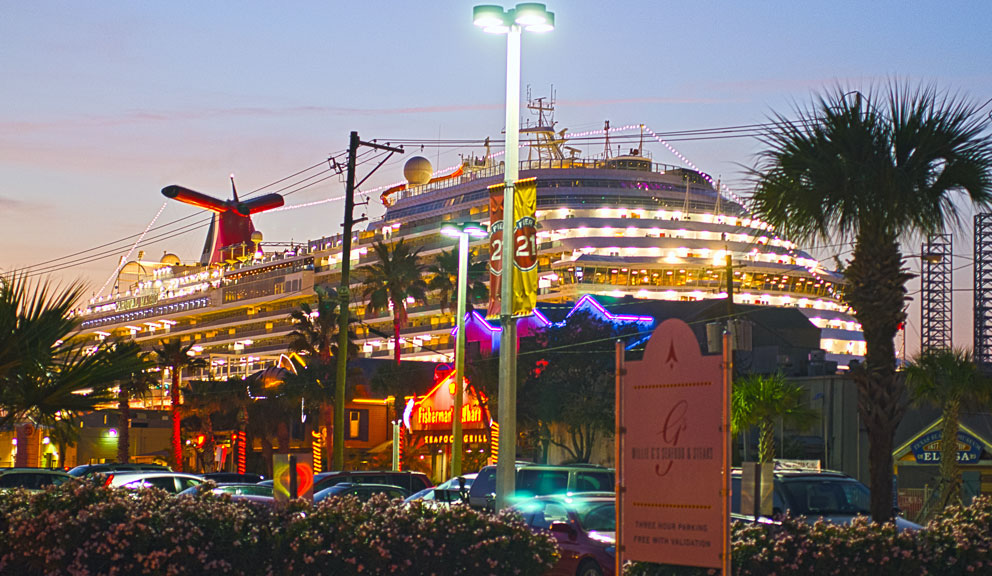 Cruise Ship at Galveston Cruise Terminal