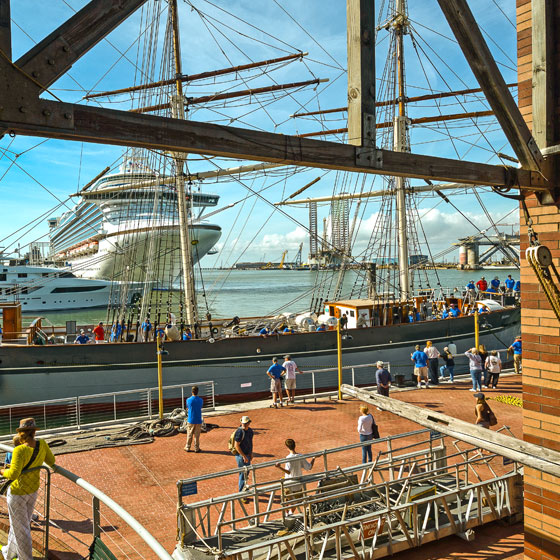 Cruise Ship at Terminal